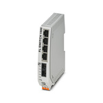 1084159 | Phoenix Contact Ethernet Switch, 4 RJ45 port, 24V dc, 10/100Mbit/s Transmission Speed, DIN Rail Mount FL SWITCH 1000, 5