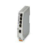 1085039 | Phoenix Contact Ethernet Switch, 5 RJ45 port, 24V dc, 10/100Mbit/s Transmission Speed, DIN Rail Mount FL SWITCH 1000, 5