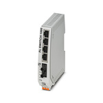 1085179 | Phoenix Contact Ethernet Switch, 4 RJ45 port, 24V dc, 10/100Mbit/s Transmission Speed, DIN Rail Mount FL SWITCH 1000, 5