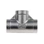 RS PRO Stainless Steel Pipe Fitting, Tee Circular Tee, Female G 1/4in x Female G 1/4in x Female G 1/4in