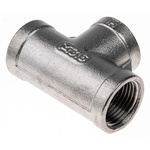 RS PRO Stainless Steel Pipe Fitting, Tee Circular Tee, Female G 3/8in x Female G 3/8in x Female G 3/8in