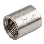 RS PRO Stainless Steel Pipe Fitting Socket, Female G 3/8in x Female G 3/8in