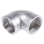 RS PRO Stainless Steel Pipe Fitting, 90° Circular Elbow, Female G 1-1/4in x Female G 1-1/4in