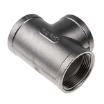 RS PRO Stainless Steel Pipe Fitting, Tee Circular Tee, Female G 1-1/2in x Female G 1-1/2in x Female G 1-1/2in