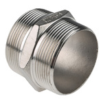 RS PRO Stainless Steel Pipe Fitting Hexagon Hexagon Nipple, Male R 2in x Male R 2in