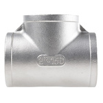 RS PRO Stainless Steel Pipe Fitting, Tee Circular Tee, Female G 2in x Female G 2in x Female G 2in