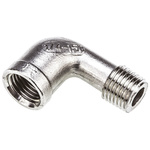 RS PRO Stainless Steel Pipe Fitting, 90° Circular Elbow, Female G 1/4in x Male G 1/4in
