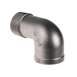 RS PRO Stainless Steel Pipe Fitting, 90° Circular Elbow, Female R 1in x Male R 1in