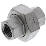 RS PRO Stainless Steel Pipe Fitting, Straight Hexagon Union, Female G 1/4in x Female G 1/4in