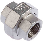 RS PRO Stainless Steel Pipe Fitting, Straight Octagon Union, Female G 1/2in x Female G 1/2in