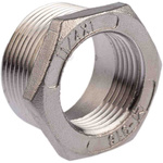 RS PRO Stainless Steel Pipe Fitting Hexagon Bush, Male R 1-1/4in x Female G 1in