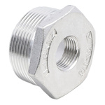 RS PRO Stainless Steel Pipe Fitting Hexagon Bush, Male R 1-1/2in x Female G 1/2in