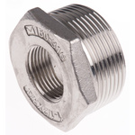 RS PRO Stainless Steel Pipe Fitting Hexagon Bush, Male R 1-1/2in x Female G 3/4in