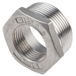 RS PRO Stainless Steel Pipe Fitting Hexagon Bush, Male R 1-1/2in x Female G 1in