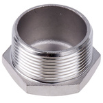 RS PRO Stainless Steel Pipe Fitting Hexagon Plug, Male R 1-1/2in
