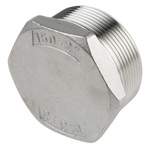 RS PRO Stainless Steel Pipe Fitting Hexagon Plug, Male R 2in
