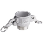 RS PRO Plastic Pipe Fitting, Straight Coupler, Female Compression 50mm x Male G 2in