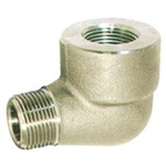 RS PRO Stainless Steel Pipe Fitting, 90° Circular Elbow, Male R 3/8in x Female Rc 3/8in
