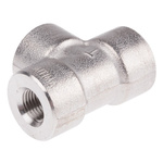 RS PRO Stainless Steel Pipe Fitting, Tee Circular Tee, Female G 1/4in x Female G 1/4in x Female G 1/4in