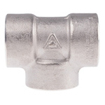 RS PRO Stainless Steel Pipe Fitting, Tee Circular Tee, Female G 3/8in x Female G 3/8in x Female G 3/8in