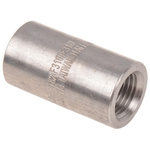 RS PRO Stainless Steel Pipe Fitting, Straight Circular Coupler, Female Rc 1/4in x Female Rc 1/4in