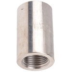 RS PRO Stainless Steel Pipe Fitting, Straight Circular Coupler, Female Rc 1/2in x Female Rc 1/2in