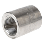 RS PRO Stainless Steel Pipe Fitting, Straight Circular Coupler, Female Rc 1-1/4in x Female Rc 1-1/4in