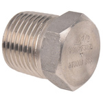 RS PRO Stainless Steel Pipe Fitting, Straight Hexagon Hexagon Plug, Male R 1/2in
