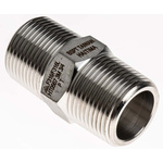 RS PRO Stainless Steel Pipe Fitting, Straight Hexagon Nipple Joint, Male R 3/4in x Male R 3/4in