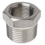 RS PRO Stainless Steel Pipe Fitting, Straight Hexagon Bush, Male R 1in x Female Rc 3/4in