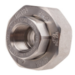 RS PRO Stainless Steel Pipe Fitting, Straight Octagon Union, Female Rc 1/2in x Female Rc 1/2in