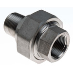 RS PRO Stainless Steel Pipe Fitting, Straight Octagon Union, Male R 1in x Female Rc 1in