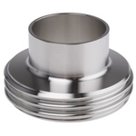 RS PRO Stainless Steel Pipe Fitting, Straight Circular Fitting 32mm