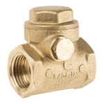 RS PRO Brass Single Check Valve, BSP 1/2in, 16 bar