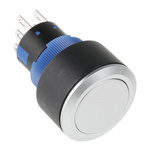RS PRO Double Pole Double Throw (DPDT) Momentary Push Button Switch, IP65, 22.2 (Dia.)mm, Panel Mount, 250V ac