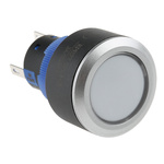 RS PRO Single Pole Double Throw (SPDT) Red LED Push Button Switch, IP65, 22.2 (Dia.)mm, Panel Mount, 250V ac