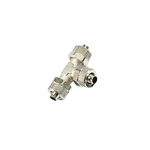 Legris Stainless Steel Threaded Fitting, Tee Hexagon Equal Tee
