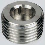 Legris Stainless Steel Pipe Fitting Hexagon Plug, Male R 1/8in