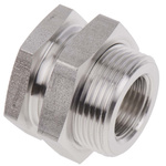 Legris Stainless Steel Pipe Fitting, Straight Hexagon Bulkhead Adapter, Female G 3/8in