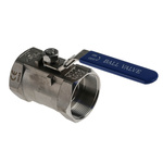 RS PRO Stainless Steel Reduced Bore, 2 Way, Ball Valve, BSPP 2in, 68bar Operating Pressure