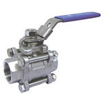 RS PRO Carbon Steel Full Bore, 2 Way, Ball Valve, BSPP 1 1/4in