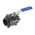 RS PRO Carbon Steel Full Bore, 2 Way, Ball Valve, BSPP 2in