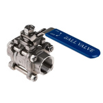 RS PRO Stainless Steel Full Bore, 2 Way, Ball Valve, BSPP 1in