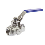 RS PRO Stainless Steel Full Bore, 2 Way, Ball Valve, BSPP 1/2in