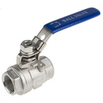 RS PRO Stainless Steel Full Bore, 2 Way, Ball Valve, BSPP 3/4in