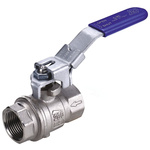 RS PRO Brass Full Bore, 2 Way, Ball Valve, BSP 3/8in, 14bar Operating Pressure