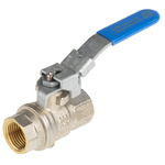 RS PRO Brass Full Bore, 2 Way, Ball Valve, BSP 1/2in, 14bar Operating Pressure