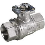 RS PRO Nickel Plated Brass Full Bore, 2 Way, Ball Valve, BSP 38.1mm, 40bar Operating Pressure