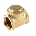 RS PRO Brass Single Check Valve, BSP 2in, 16 bar