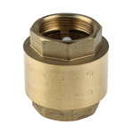 RS PRO Brass Single Check Valve, BSPP 1-1/2in, 12 bar